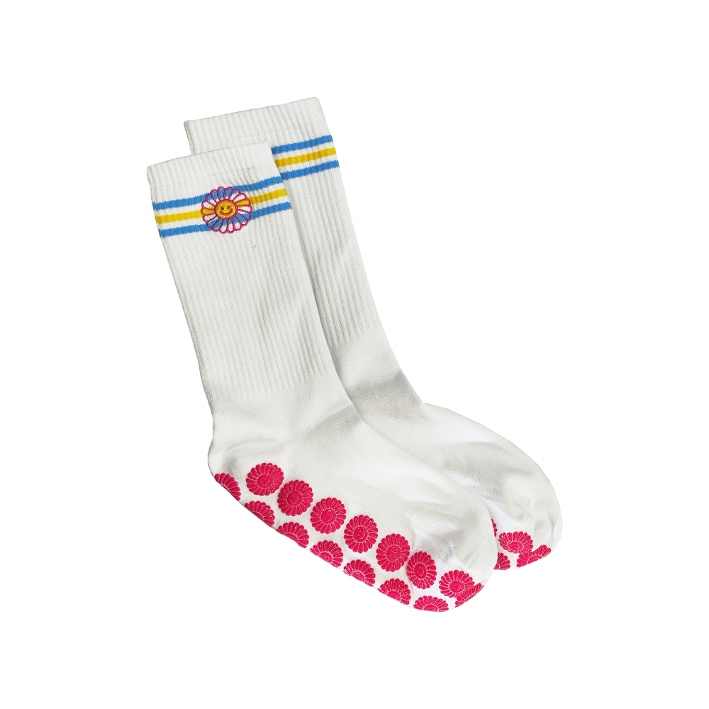 White 2025 gripper socks