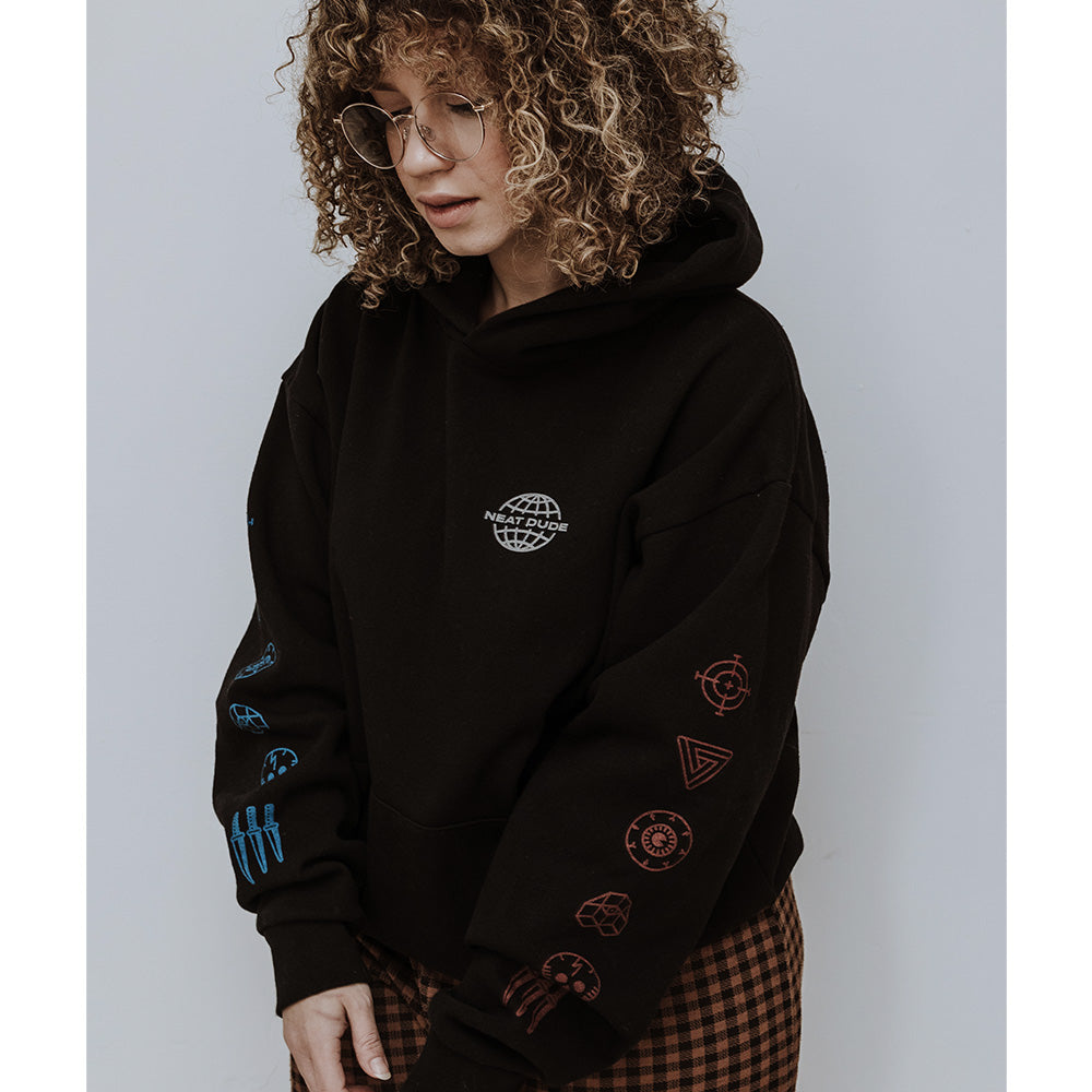 トップス deepweb depth glow in the dark Sweat Glyph Hoodie - Dark Mode – neat dude