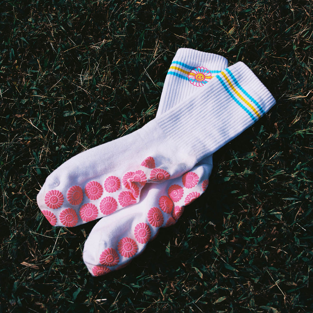 Flower Gripper Socks