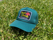 Touch Grass Trucker Hat - Pine Green