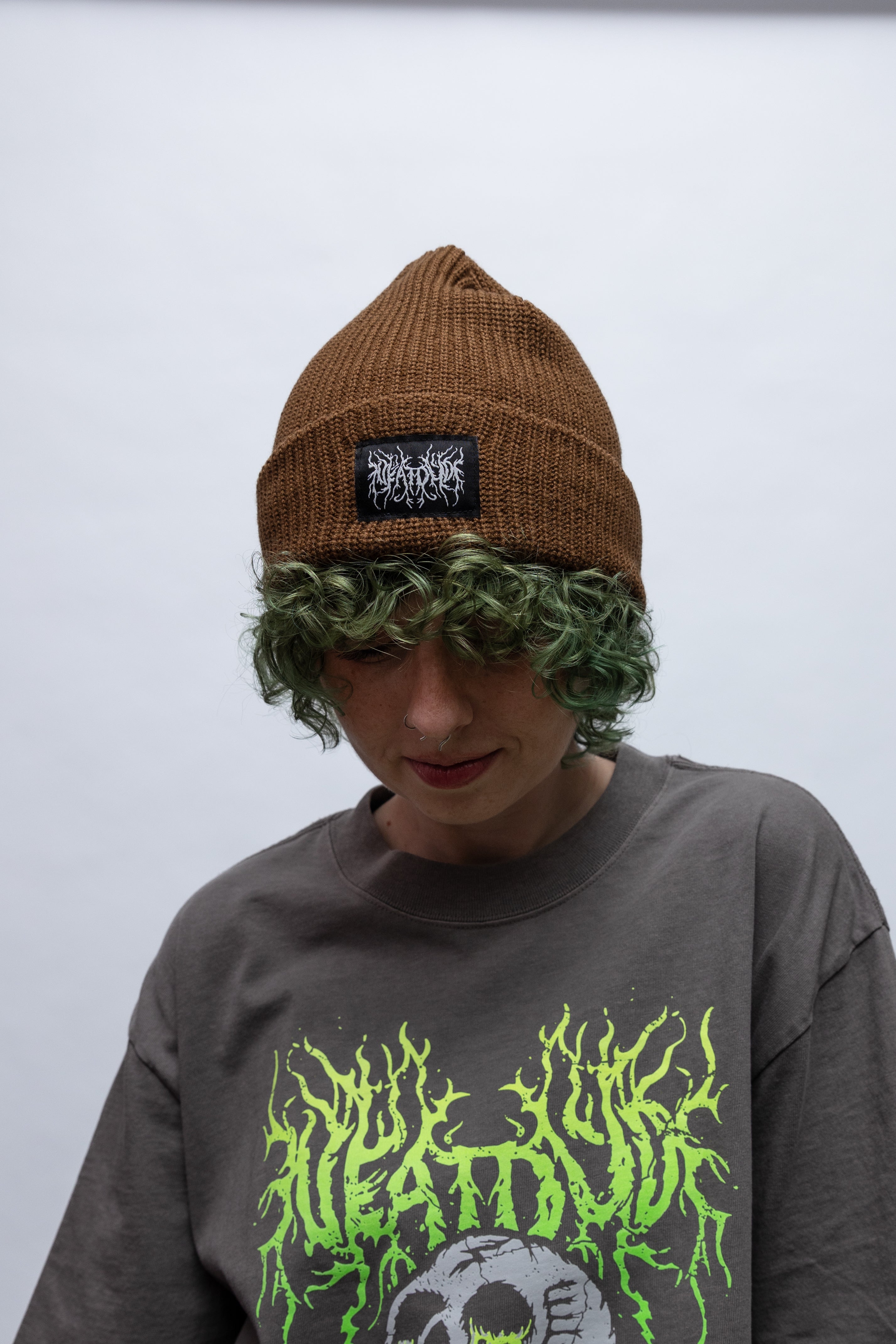 Metal Beanie - Brown – neat dude