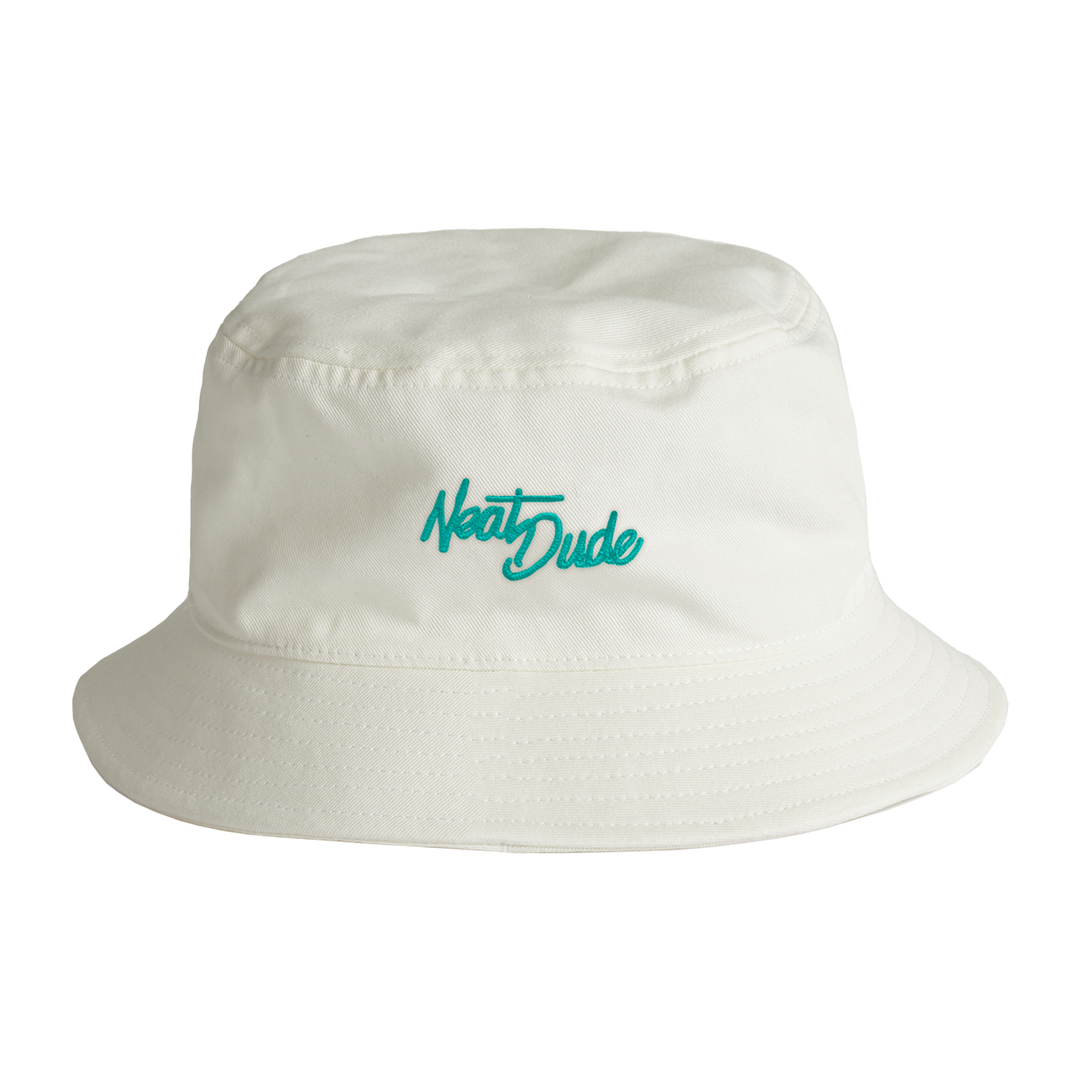 Signature Bucket Hat Natural White neat dude