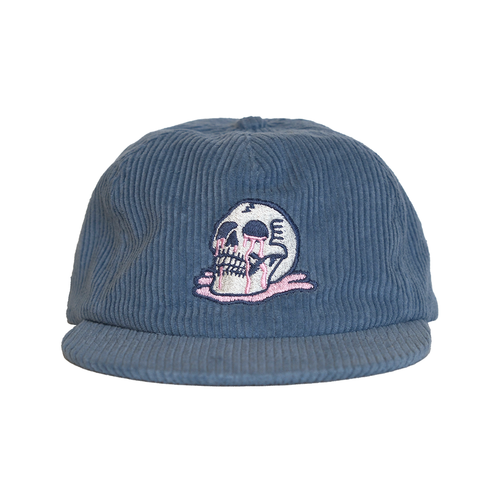 Corduroy Skull Puddle Hat - Icy Blue
