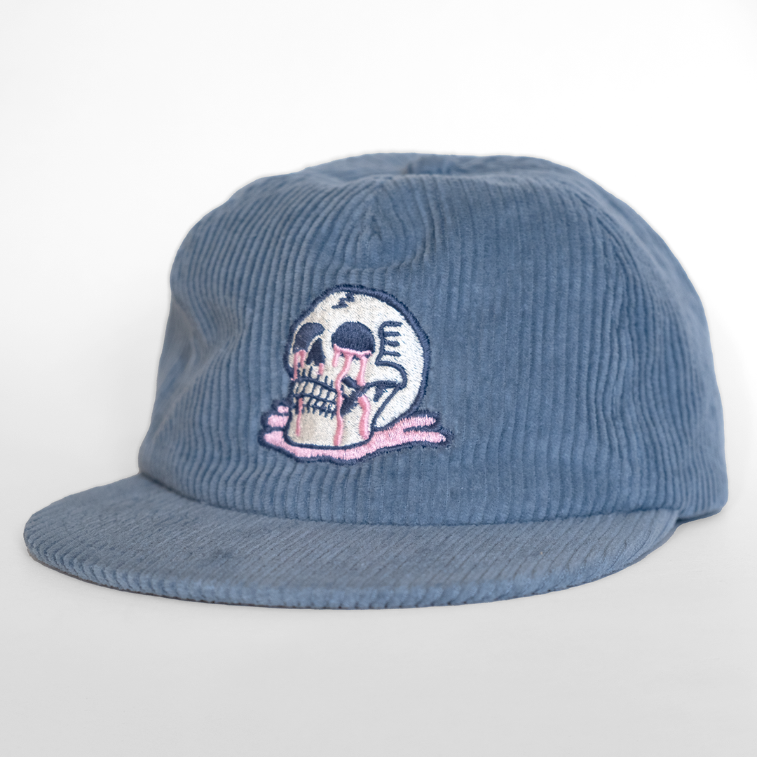 Corduroy Skull Puddle Hat - Icy Blue