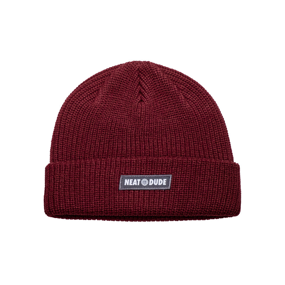 Globe Beanie - Ruby