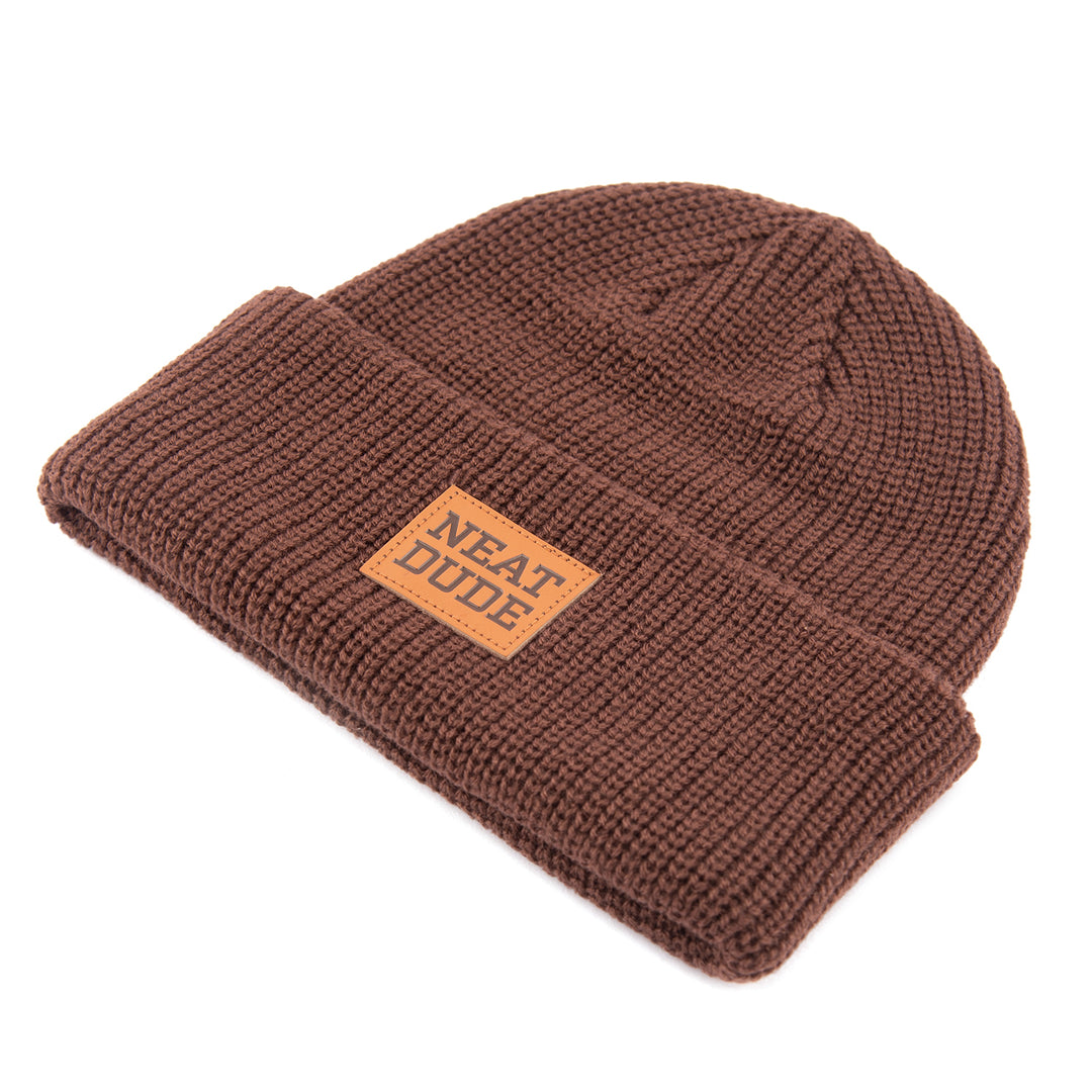 Patch Beanie - Walnut