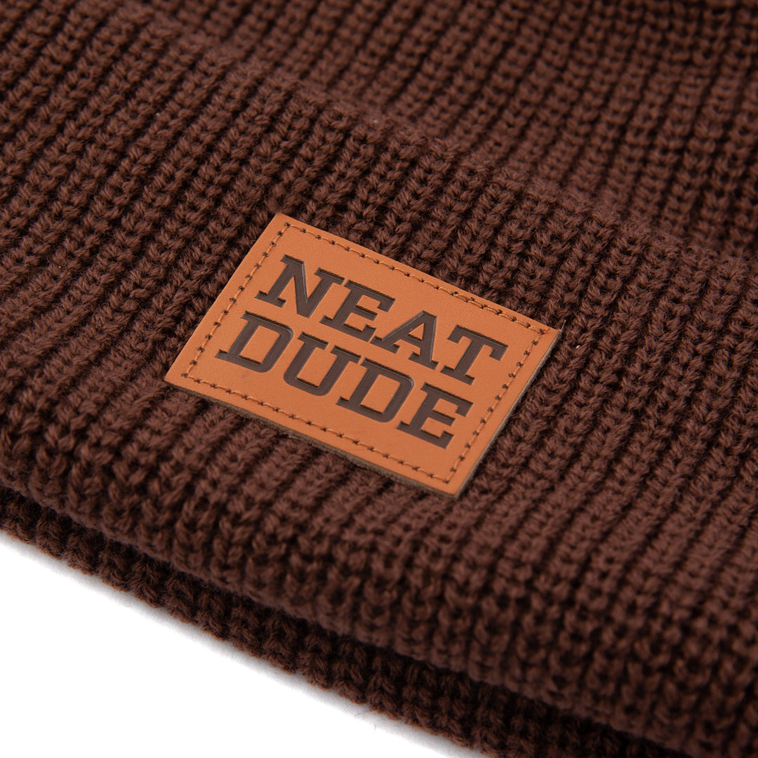 Patch Beanie - Walnut