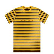 Embroidered Stripe Tee - Yellow/Black
