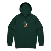 Embroidered Skull Puddle Hoodie
