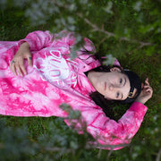 Snakeskull Hoodie - Pink Tie Dye